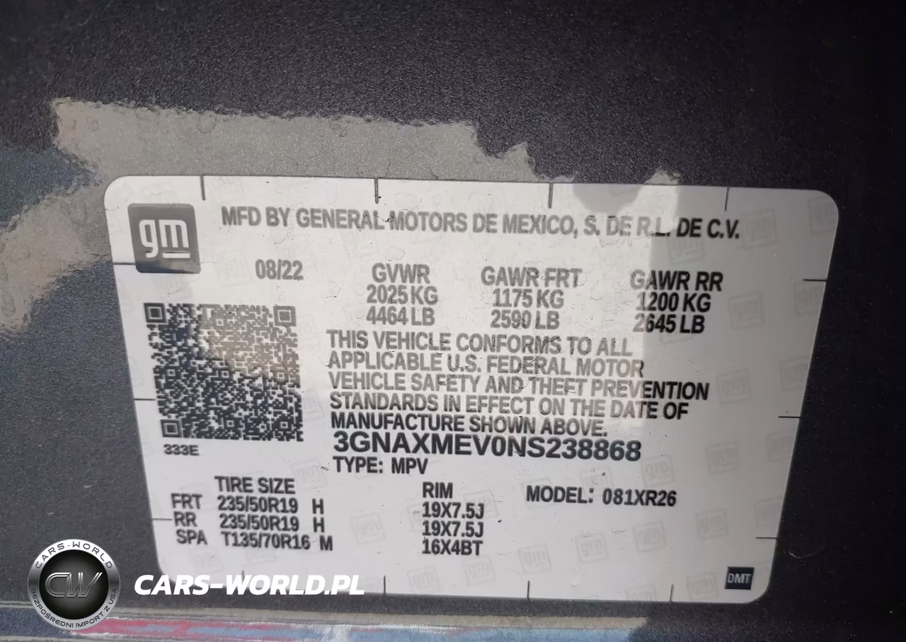 2022 Chevrolet Equinox Fwd Rs VIN:3GNAXMEV0NS238868 - 9