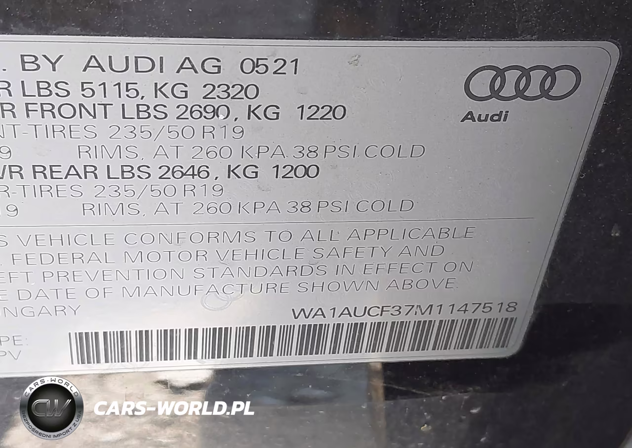 2021 Audi Q3 Premium 40 Tfsi Quattro Tiptronic VIN:WA1AUCF37M1147518 - 9