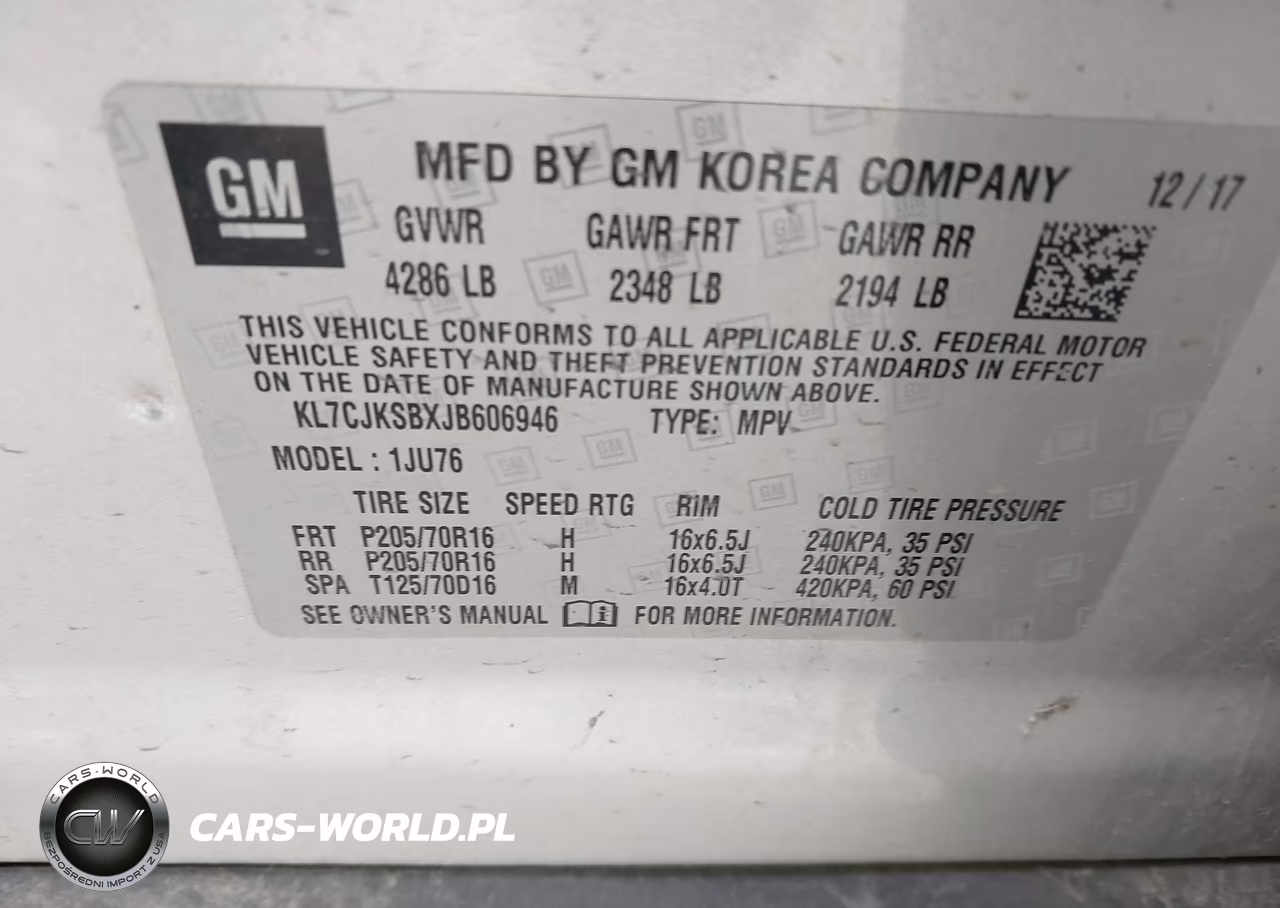 2018 Chevrolet Trax Ls VIN:KL7CJKSBXJB606946 - 9
