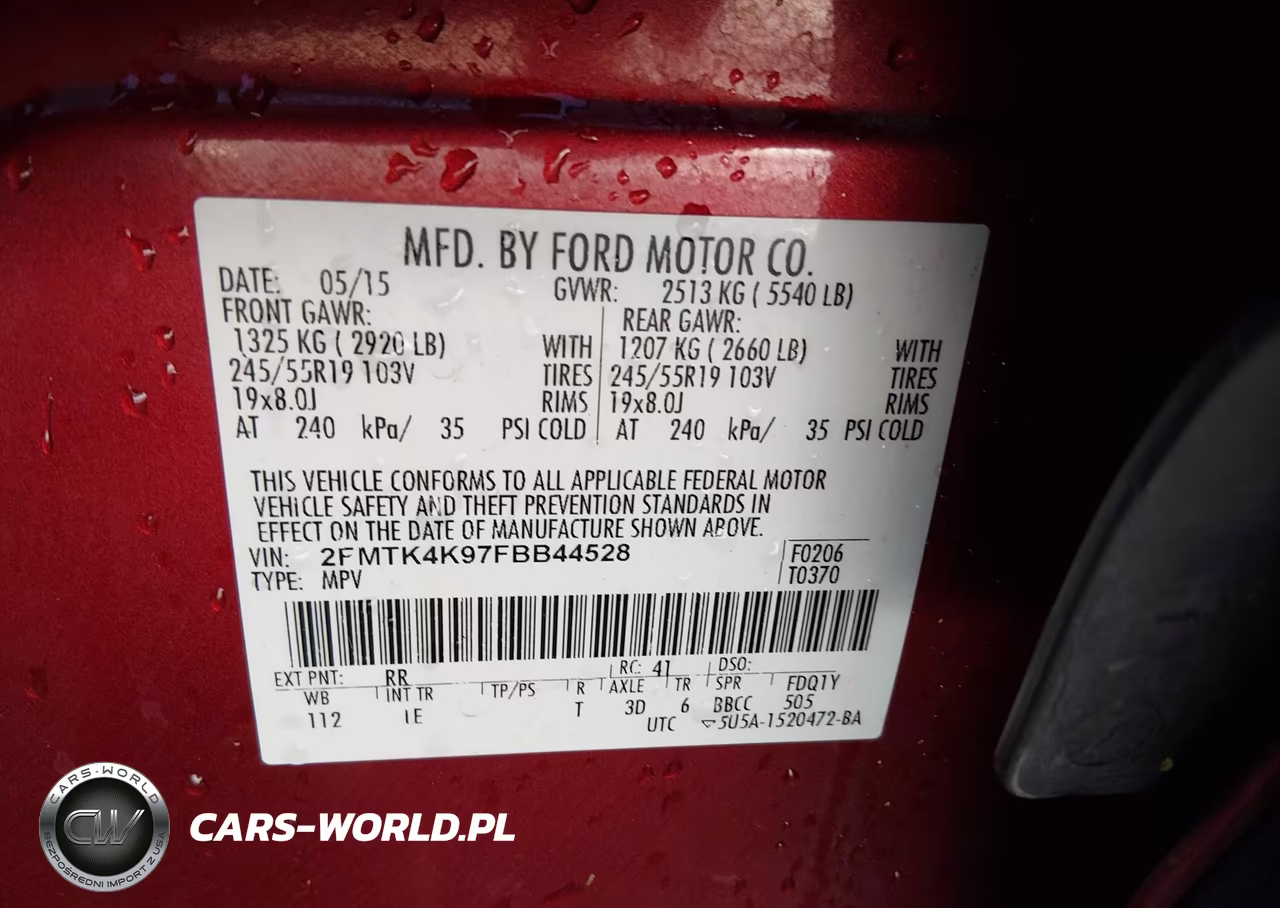 2015 Ford Edge Titanium VIN:2FMTK4K97FBB44528 - 9