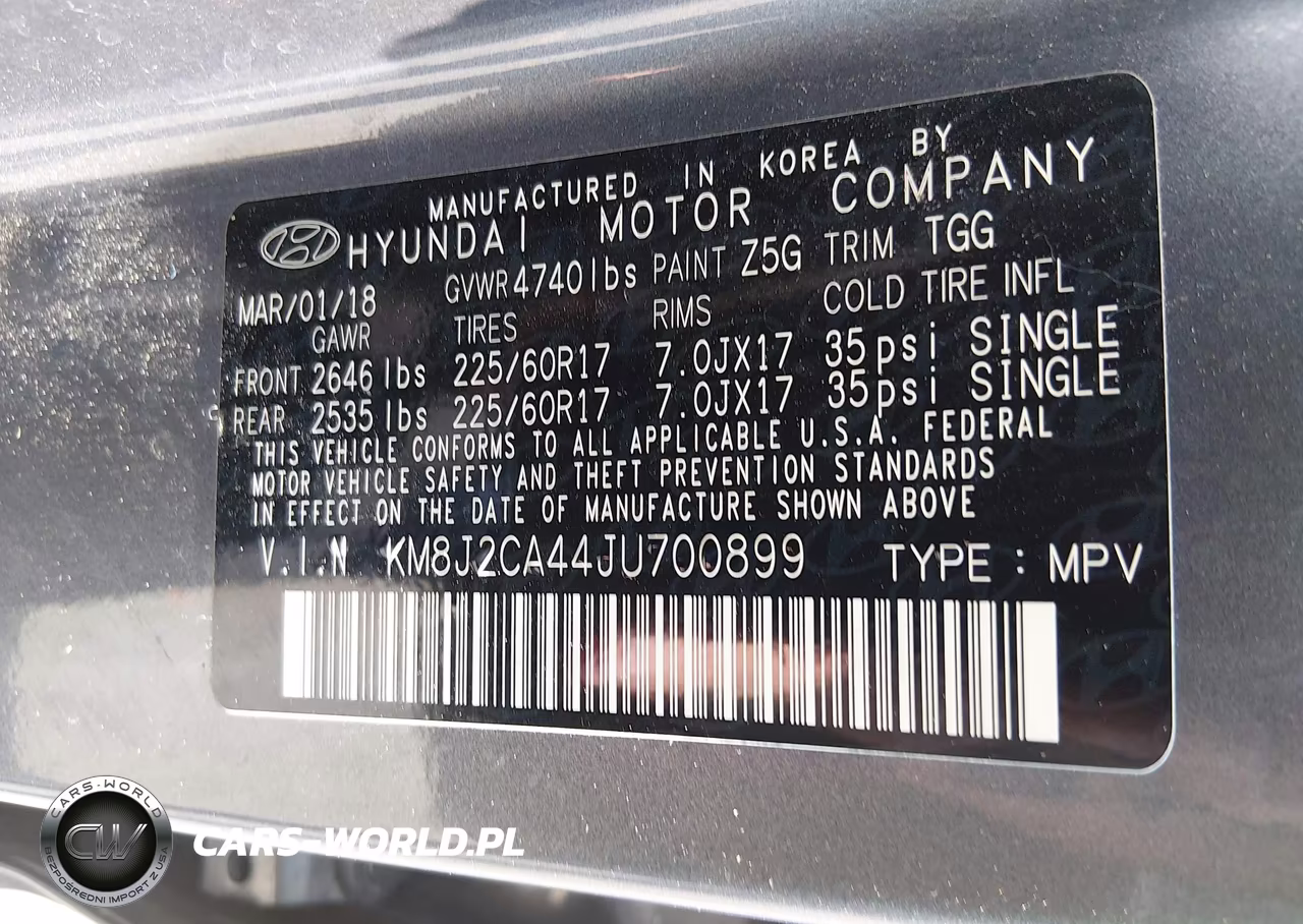 2018 Hyundai Tucson Se VIN:KM8J2CA44JU700899 - 9