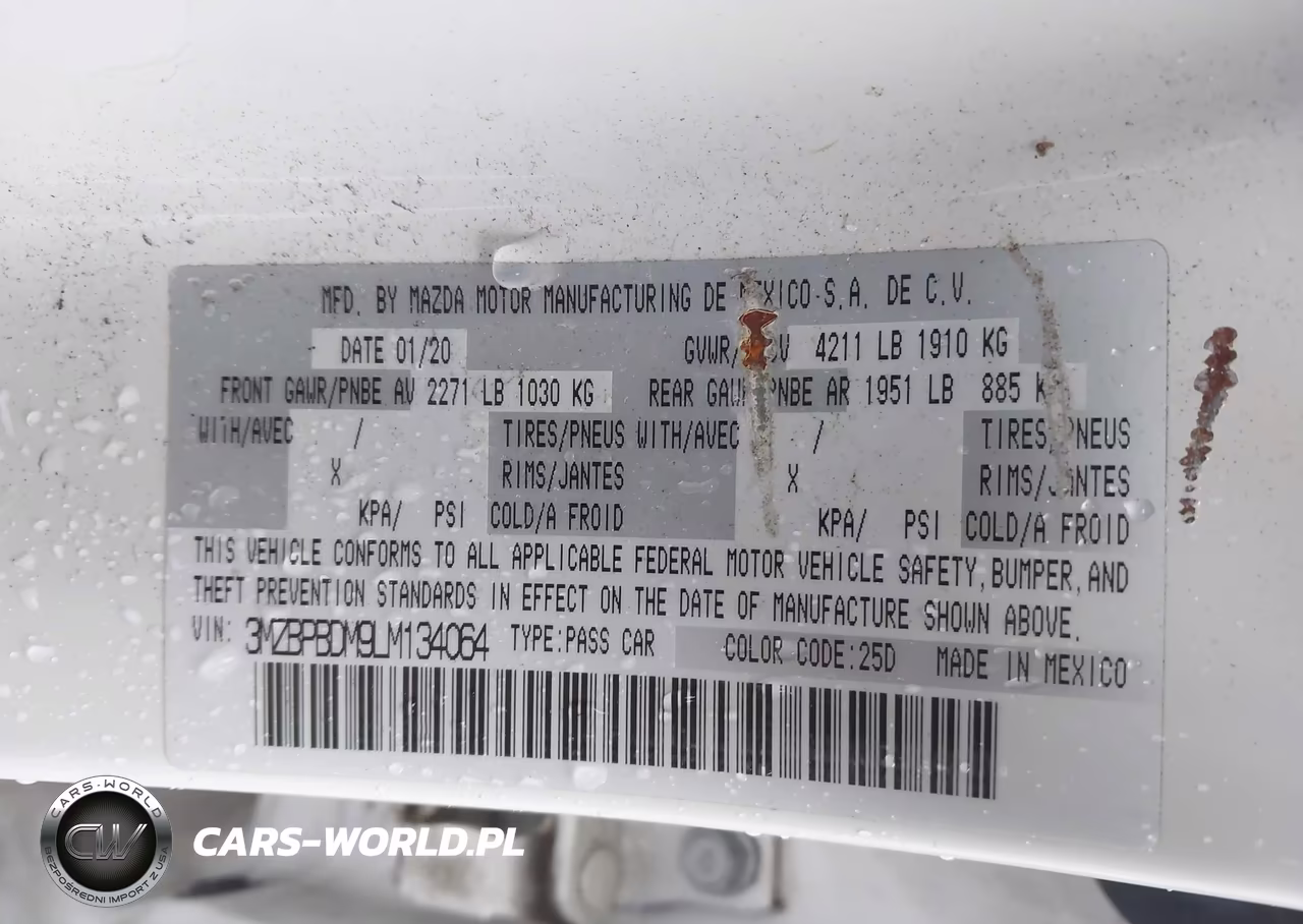 2020 Mazda Mazda3 Preferred Package VIN:3MZBPBDM9LM134064 - 9
