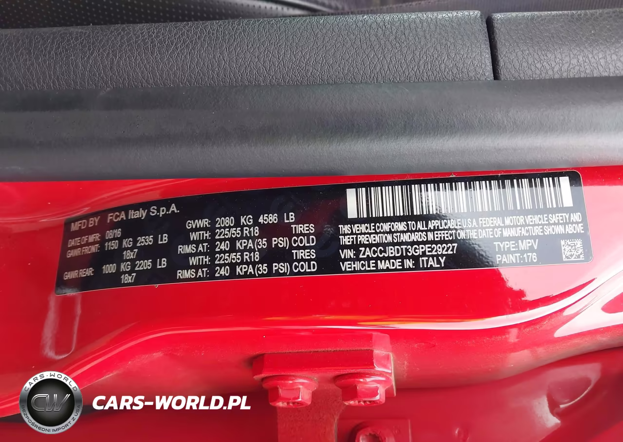 2016 Jeep Renegade Limited VIN:ZACCJBDT3GPE29227 - 9