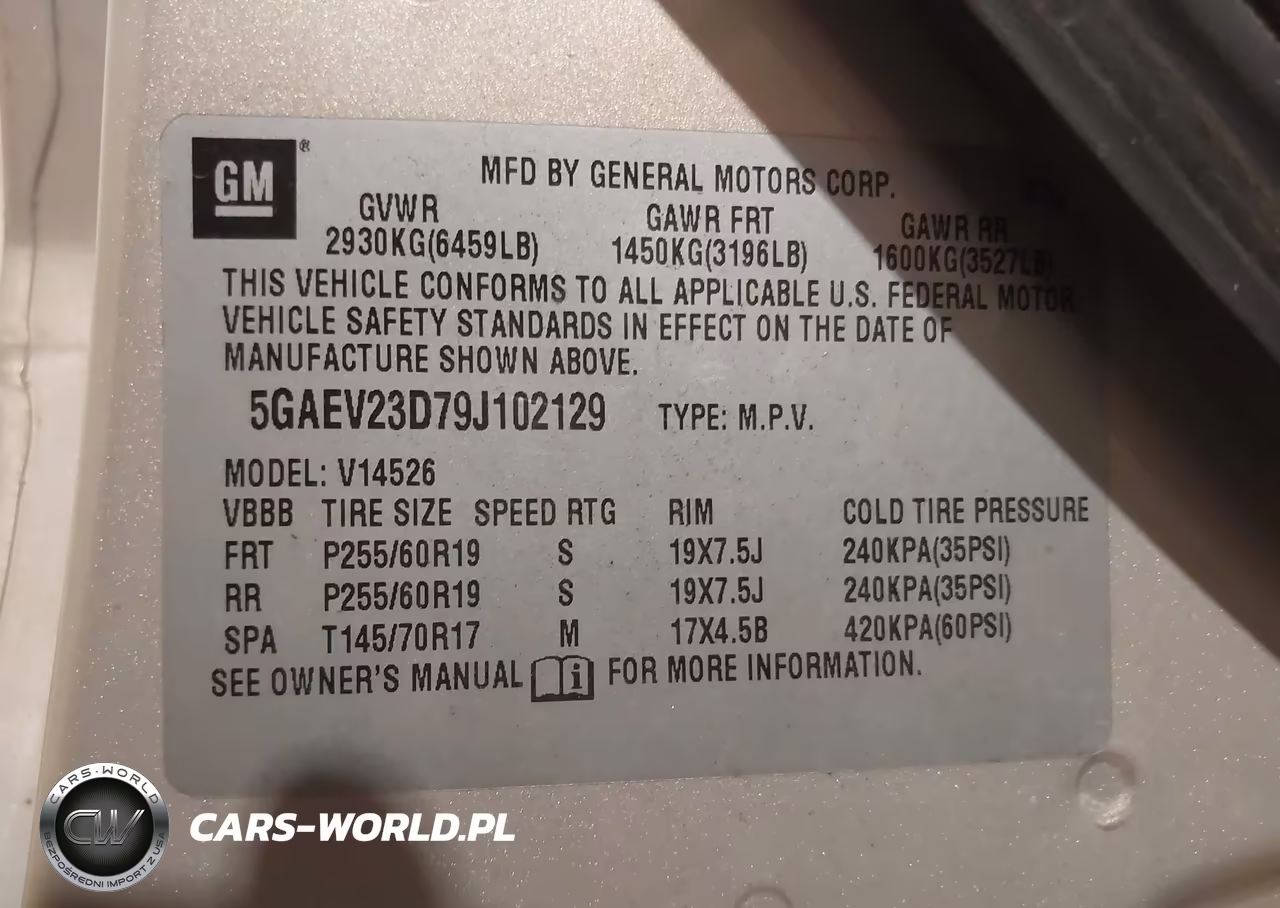 2009 Buick Enclave Cxl VIN:5GAEV23D79J102129 - 9