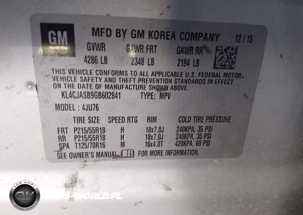 2016 Buick Encore VIN:KL4CJASB9GB602841 - 9