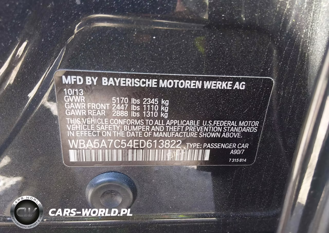 2014 BMW 528I xDrive VIN:WBA5A7C54ED613822 - 9