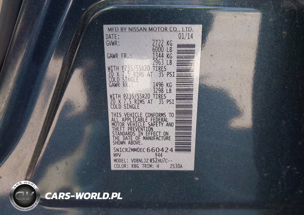 2014 Nissan Pathfinder Hybrid Platinum VIN:5N1CR2MM0EC660424 - 9