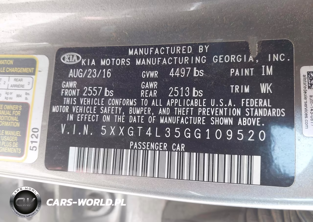 2016 Kia Optima Lx VIN:5XXGT4L35GG109520 - 9