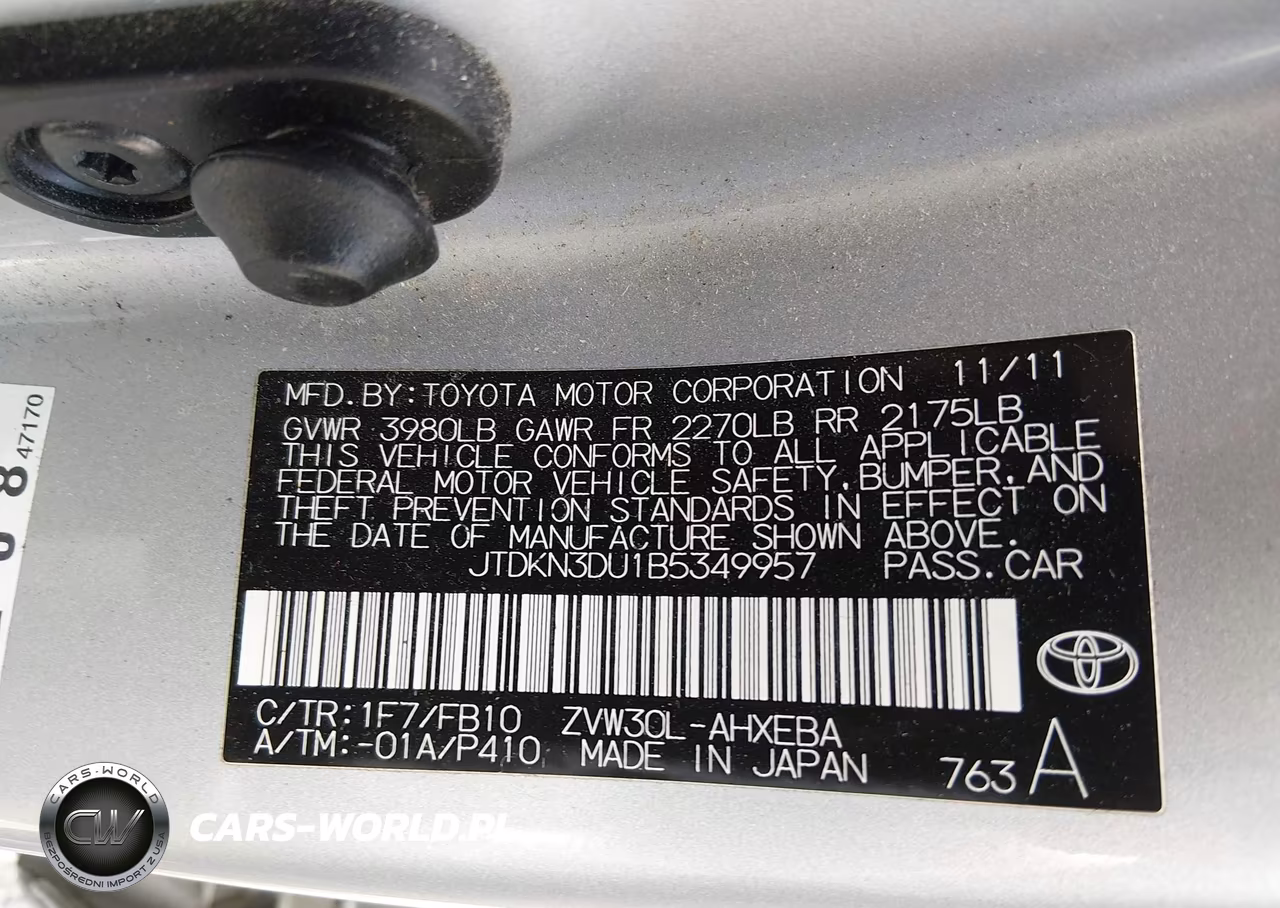 2011 Toyota Prius Three VIN:JTDKN3DU1B5349957 - 9