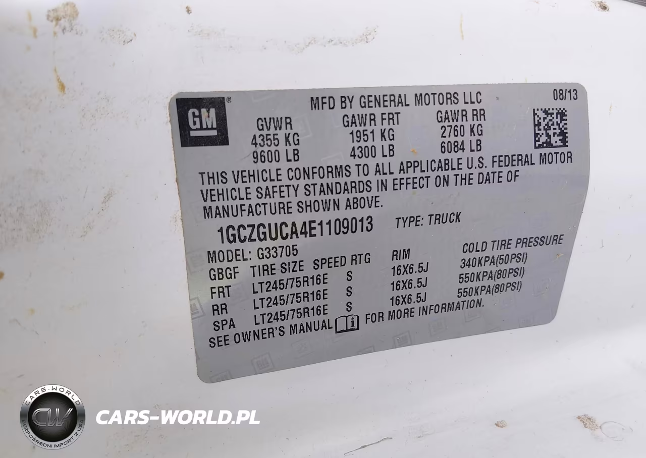 2014 Chevrolet Express 3500 Work Van VIN:1GCZGUCA4E1109013 - 9