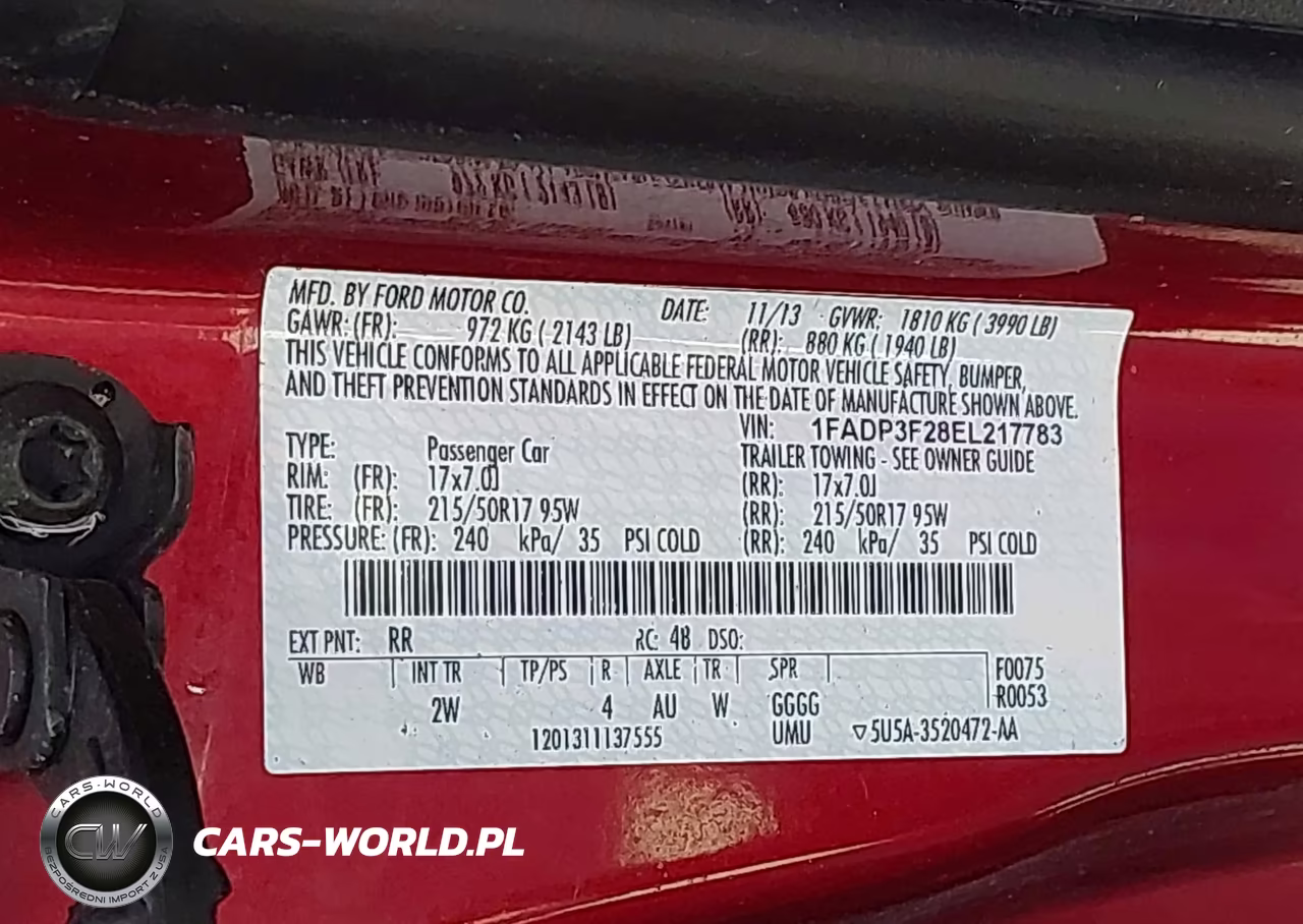 2014 Ford Focus Se VIN:1FADP3F28EL217783 - 9