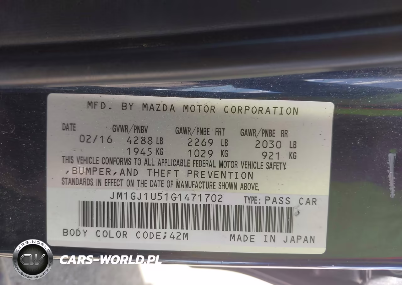 2016 Mazda Mazda6 I Sport VIN:JM1GJ1U51G1471702 - 9