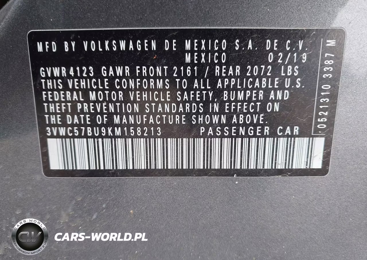 2019 Volkswagen Jetta 1.4T R-Line-1.4T S-1.4T Se VIN:3VWC57BU9KM158213 - 9