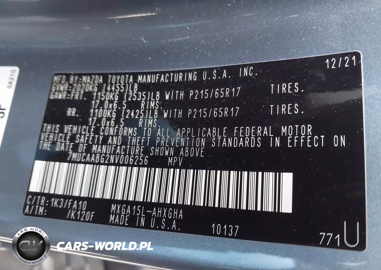 2022 Toyota Corolla Cross Le VIN:7MUCAABG2NV006256 - 9