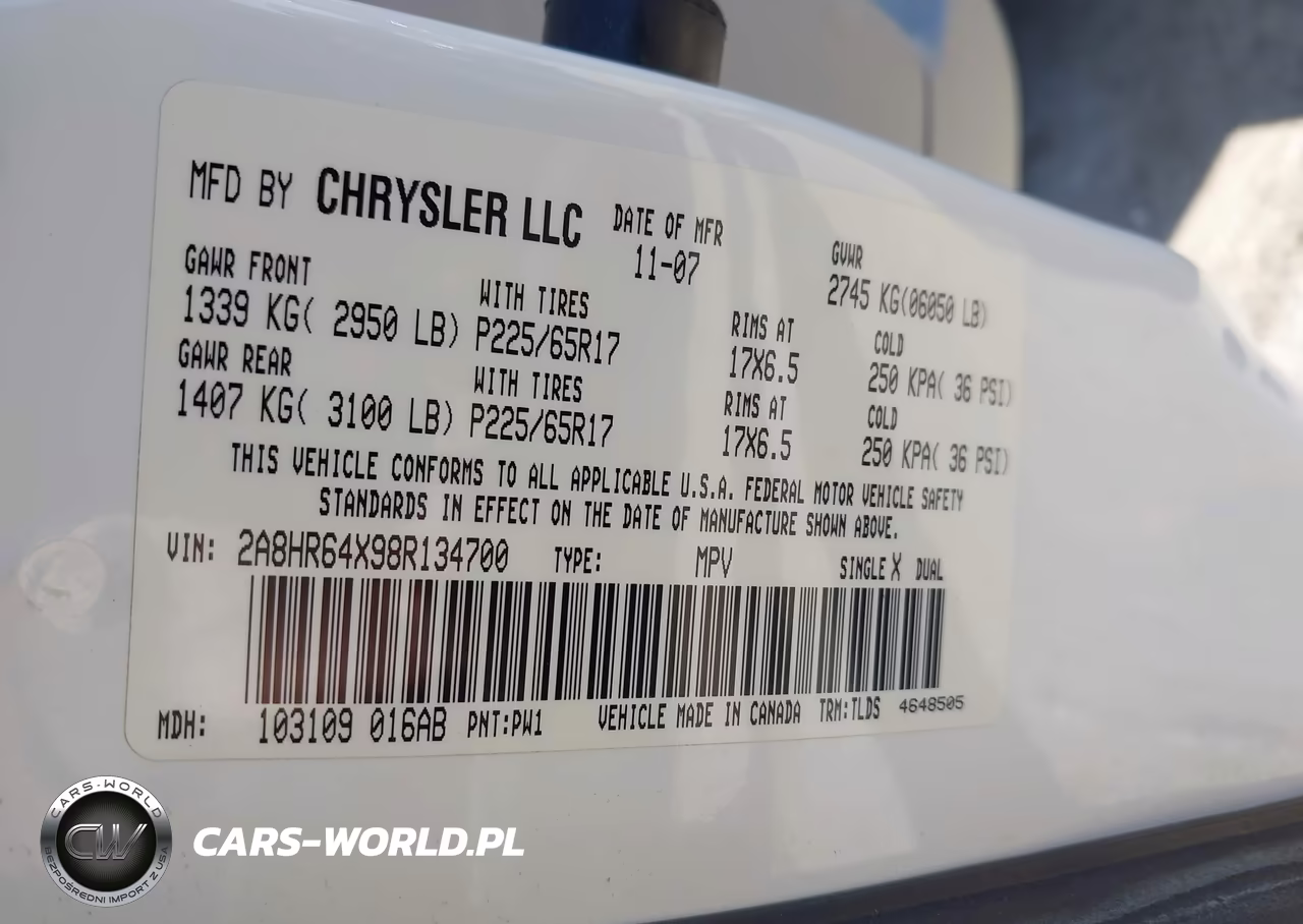 2008 Chrysler Town & Country Limited VIN:2A8HR64X98R134700 - 9