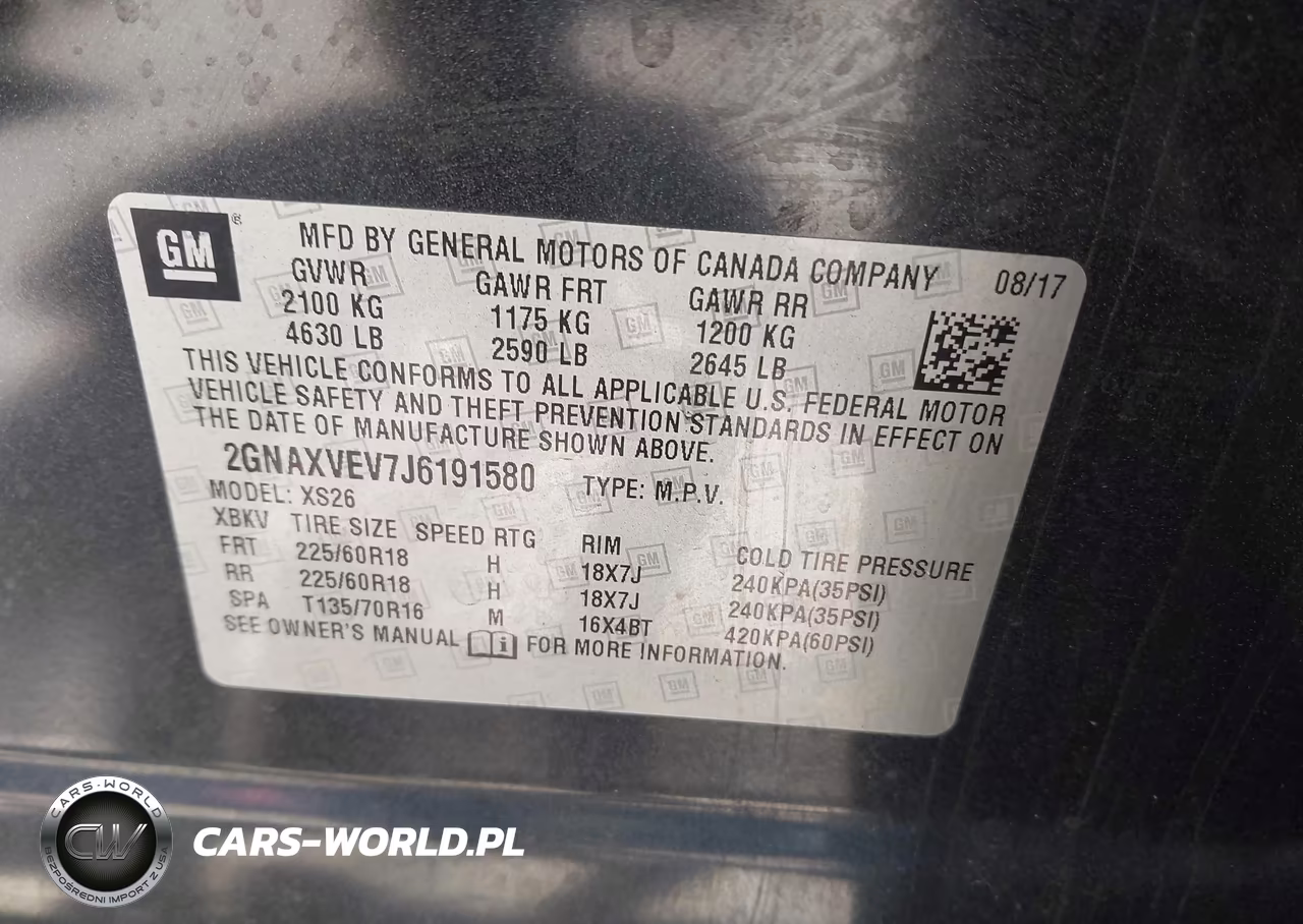 2018 Chevrolet Equinox Premier VIN:2GNAXVEV7J6191580 - 9