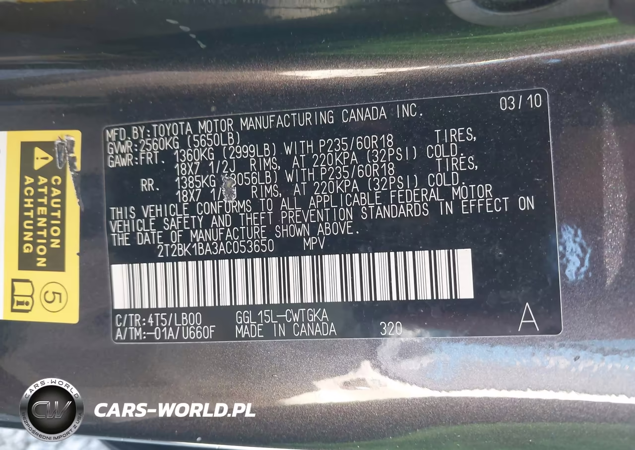 2010 Lexus Rx 350 VIN:2T2BK1BA3AC053650 - 9