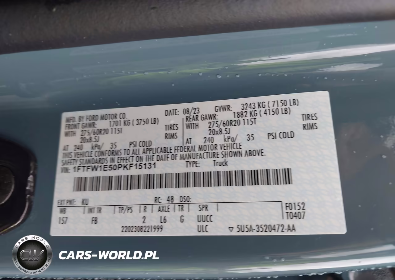 2023 Ford F-150 Xlt VIN:1FTFW1E50PKF15131 - 9