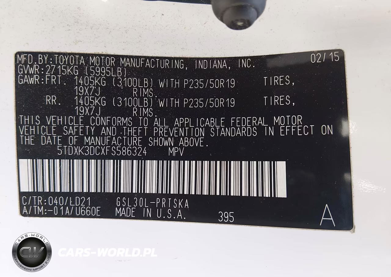 2015 Toyota Sienna Se 8 Passenger VIN:5TDXK3DCXFS586324 - 9