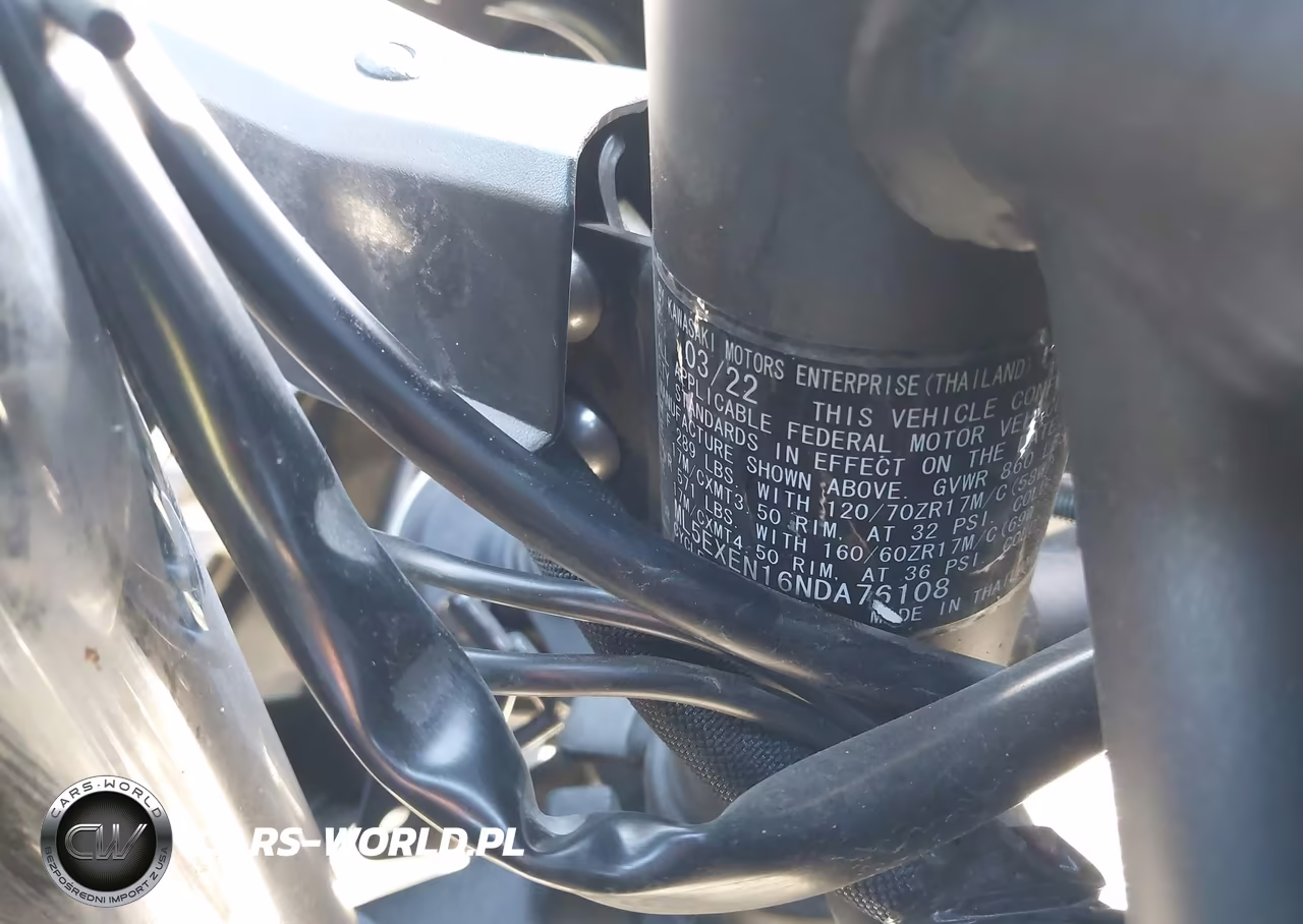2022 Kawasaki Ex650 N VIN:ML5EXEN16NDA76108 - 10