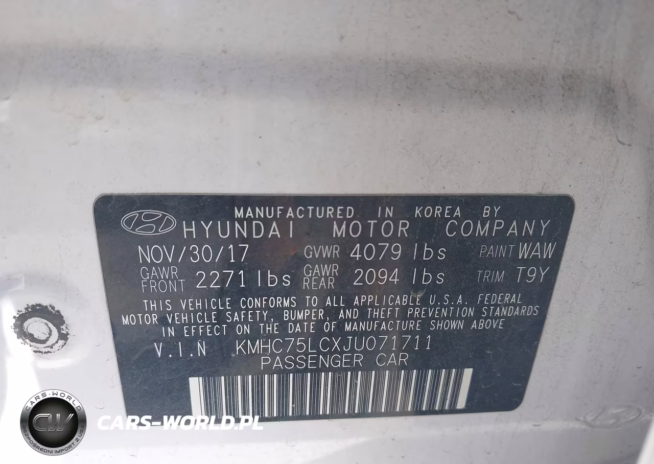 2018 Hyundai Ioniq Hybrid Sel VIN:KMHC75LCXJU071711 - 9