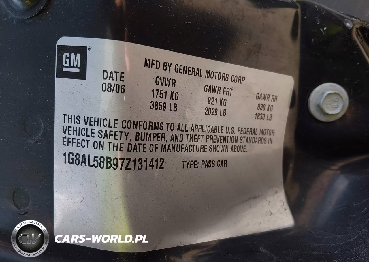 2007 Saturn Ion 3 VIN:1G8AL58B97Z131412 - 9