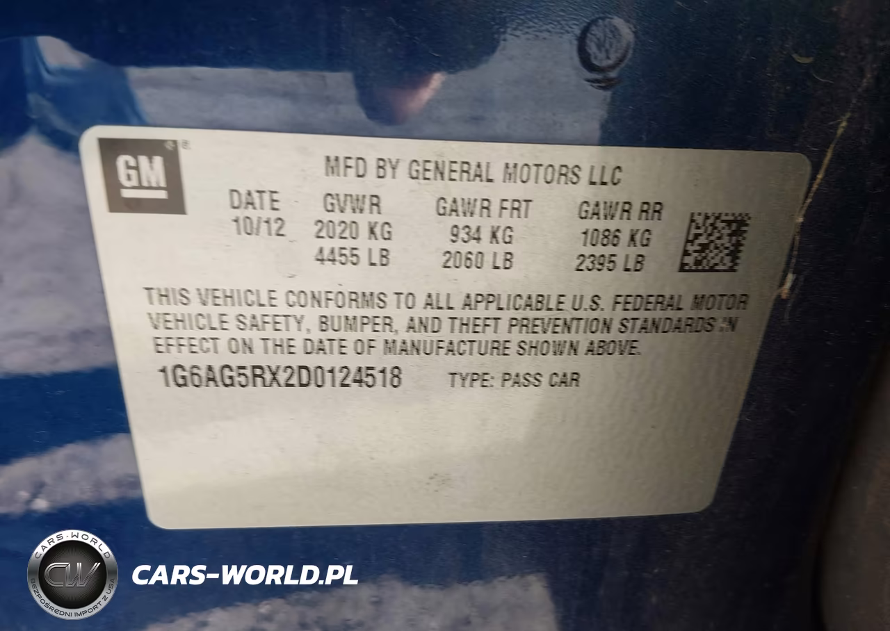 2013 Cadillac Ats Standard VIN:1G6AG5RX2D0124518 - 9