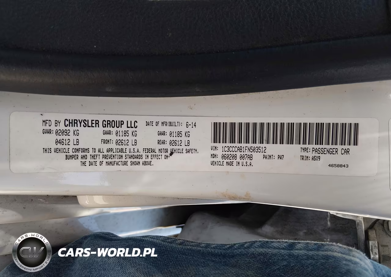 2015 Chrysler 200 Limited VIN:1C3CCCAB1FN503512 - 9