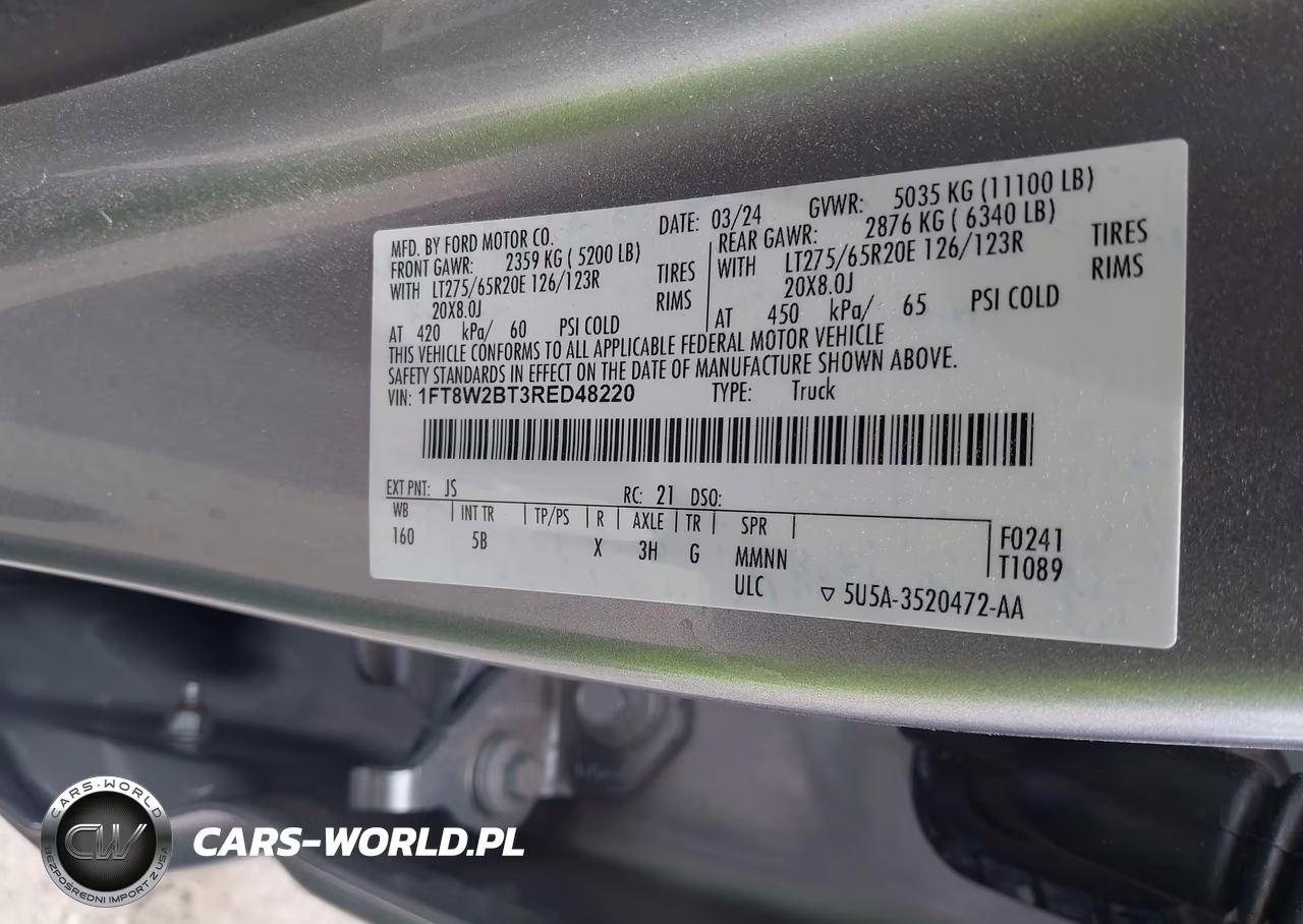 2024 Ford F-250 Lariat VIN:1FT8W2BT3RED48220 - 9
