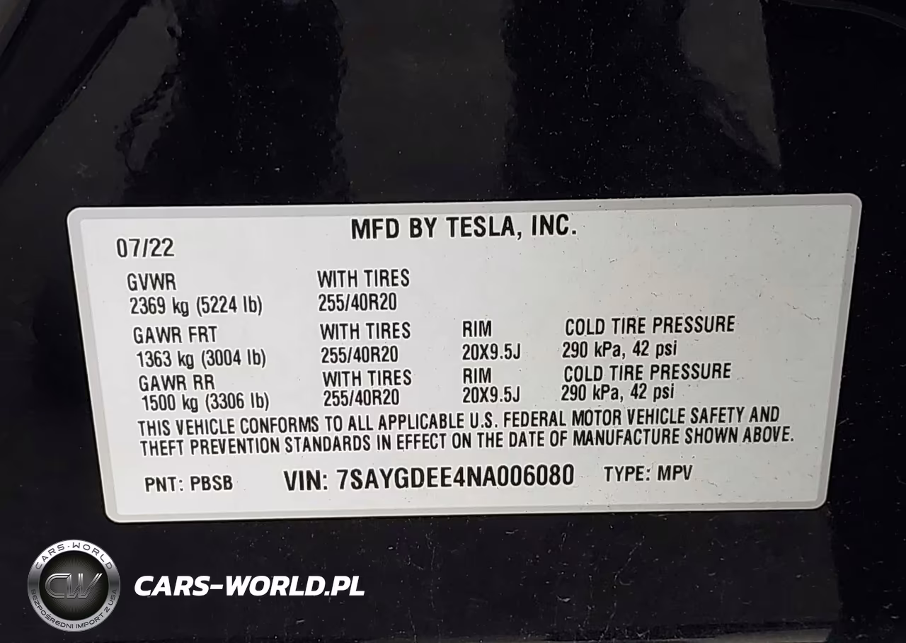 2022 Tesla Model Y Long Range Dual Motor All-Wheel Drive VIN:7SAYGDEE4NA006080 - 9