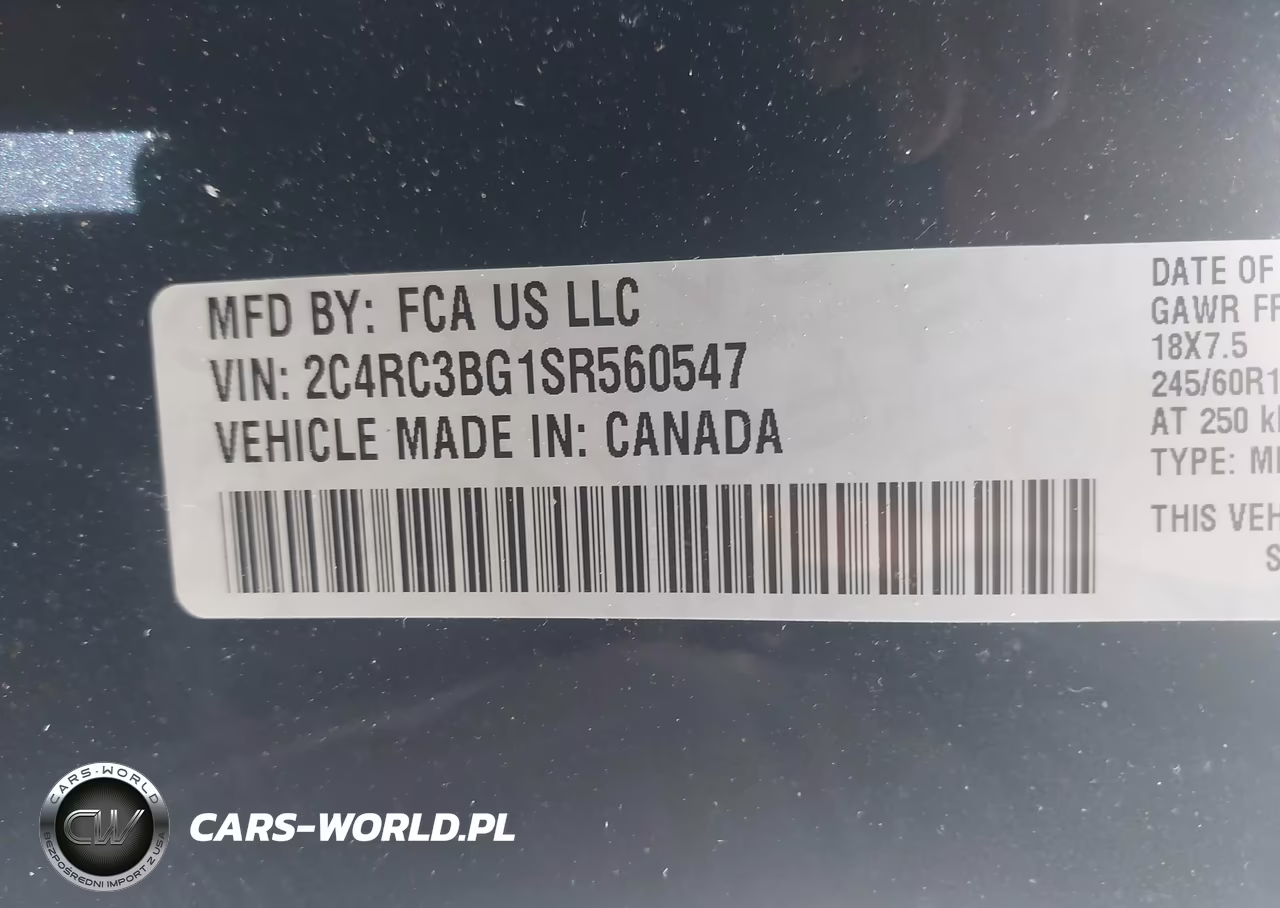2025 Chrysler Pacifica Select VIN:2C4RC3BG1SR560547 - 9