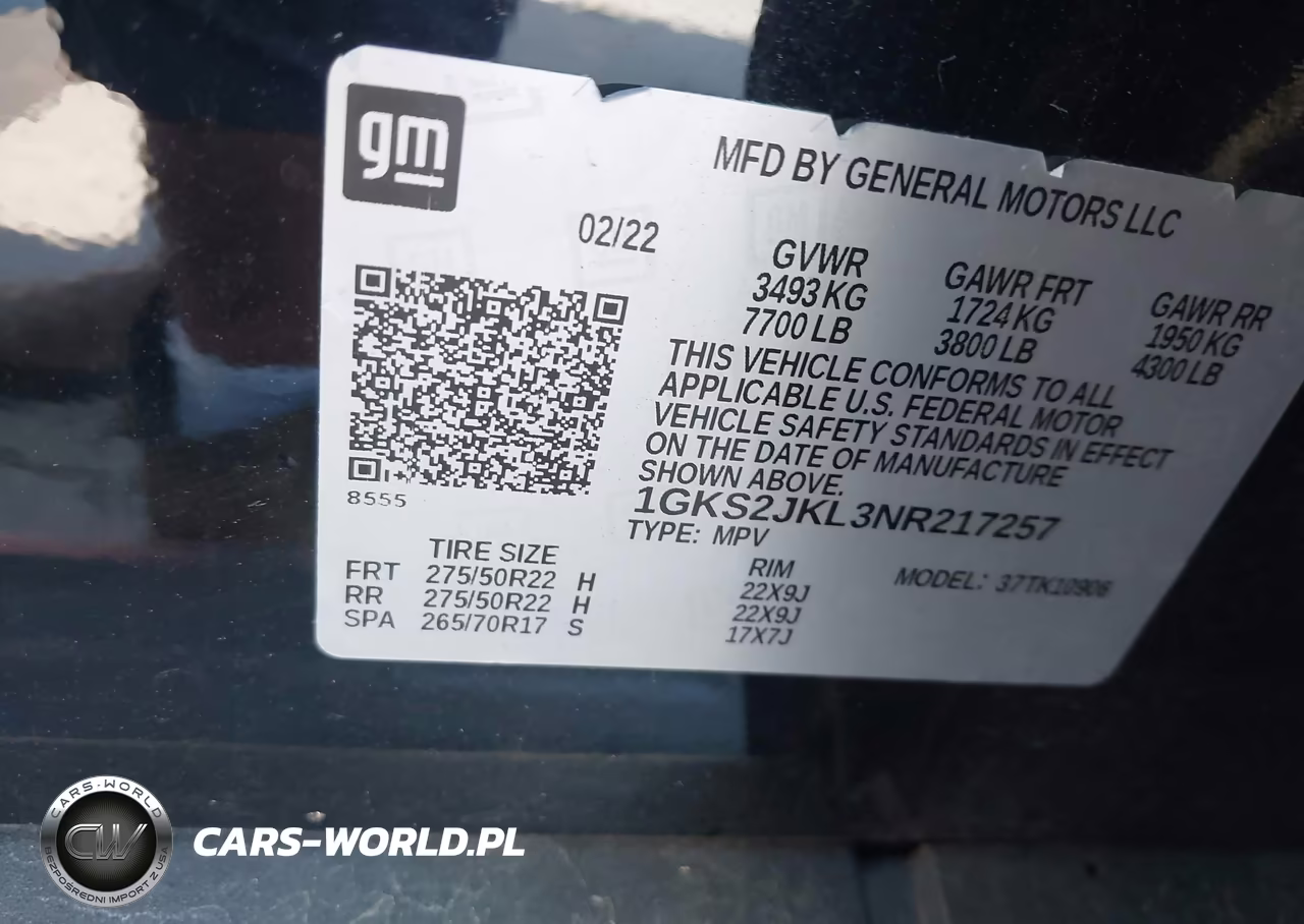2022 GMC Yukon Xl 4Wd Denali VIN:1GKS2JKL3NR217257 - 9