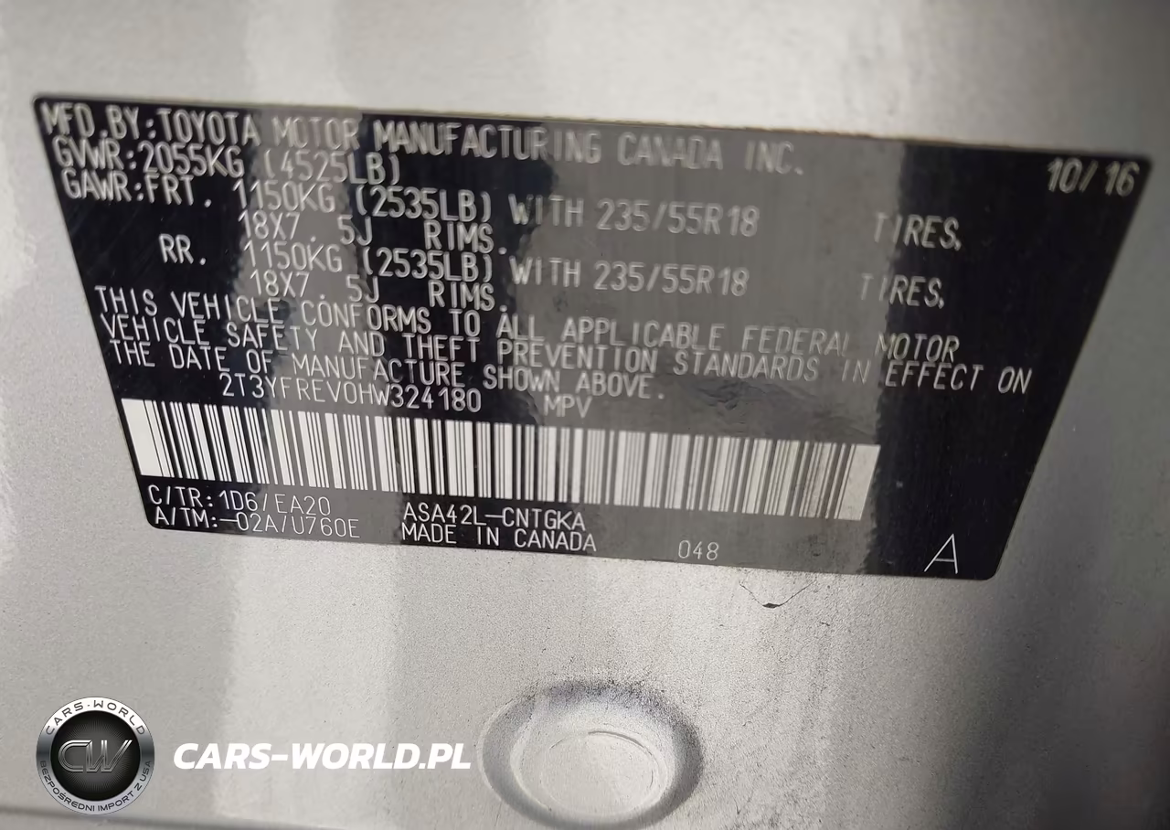 2017 Toyota Rav4 Platinum VIN:2T3YFREV0HW324180 - 9