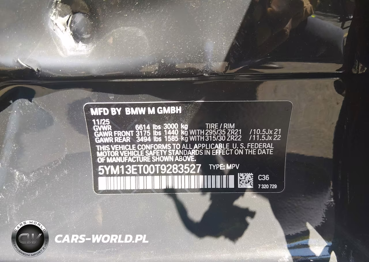 2026 BMW X5 M Competition VIN:5YM13ET00T9283527 - 9