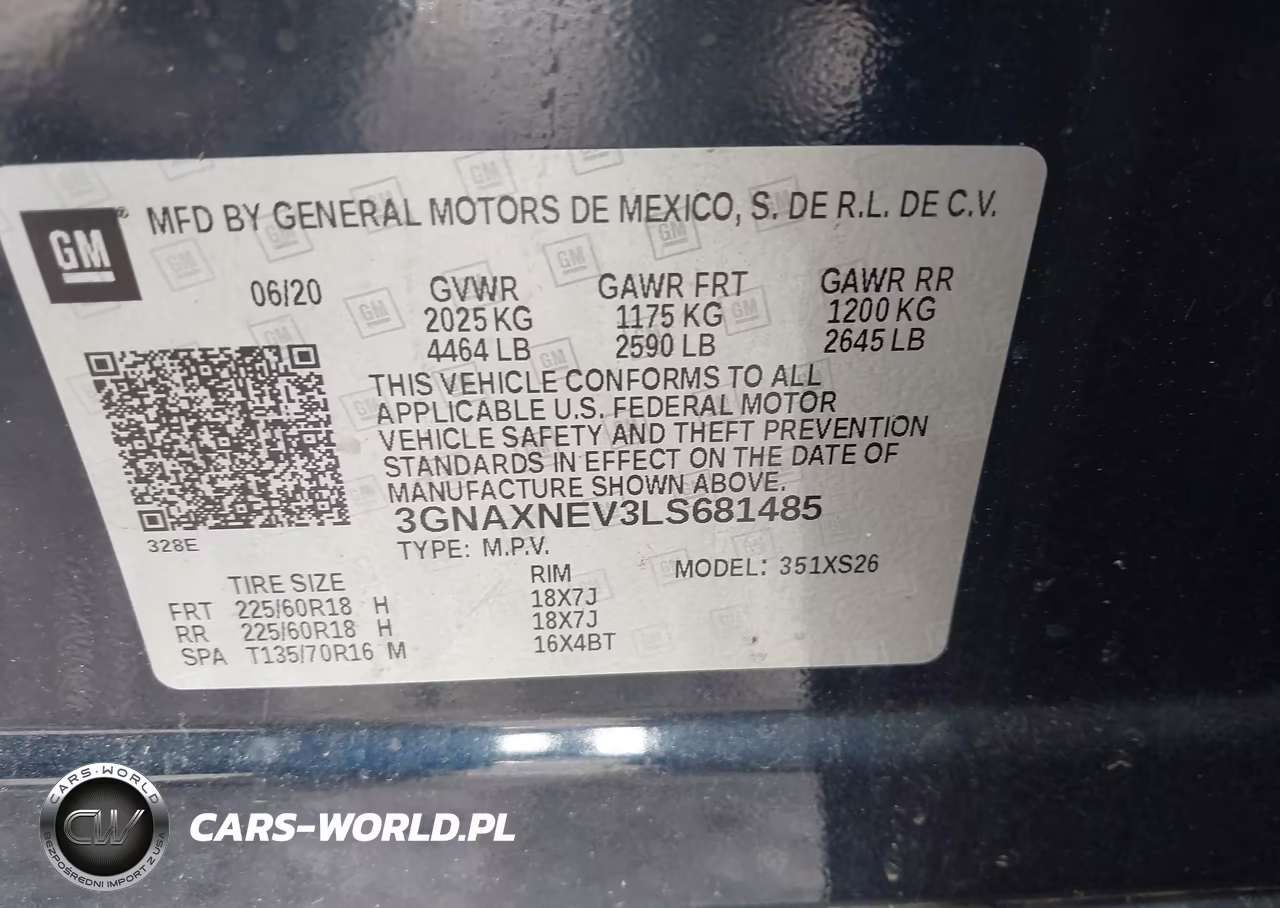 2020 Chevrolet Equinox Fwd Premier 1.5L Turbo VIN:3GNAXNEV3LS681485 - 9