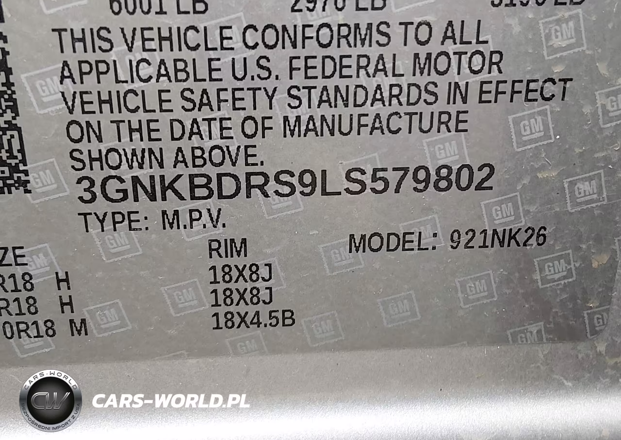 2020 Chevrolet Blazer Fwd 3Lt VIN:3GNKBDRS9LS579802 - 9