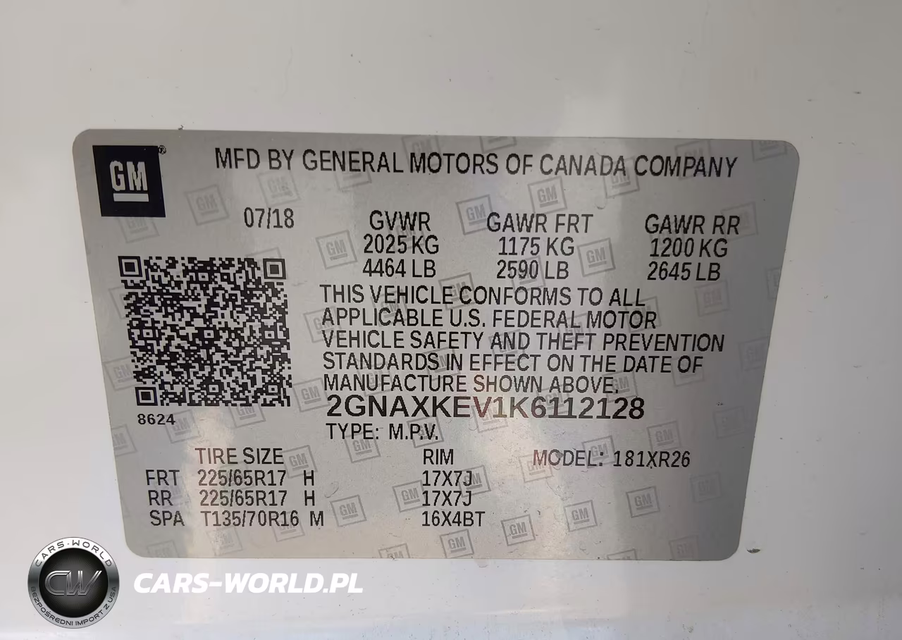 2019 Chevrolet Equinox Lt VIN:2GNAXKEV1K6112128 - 9