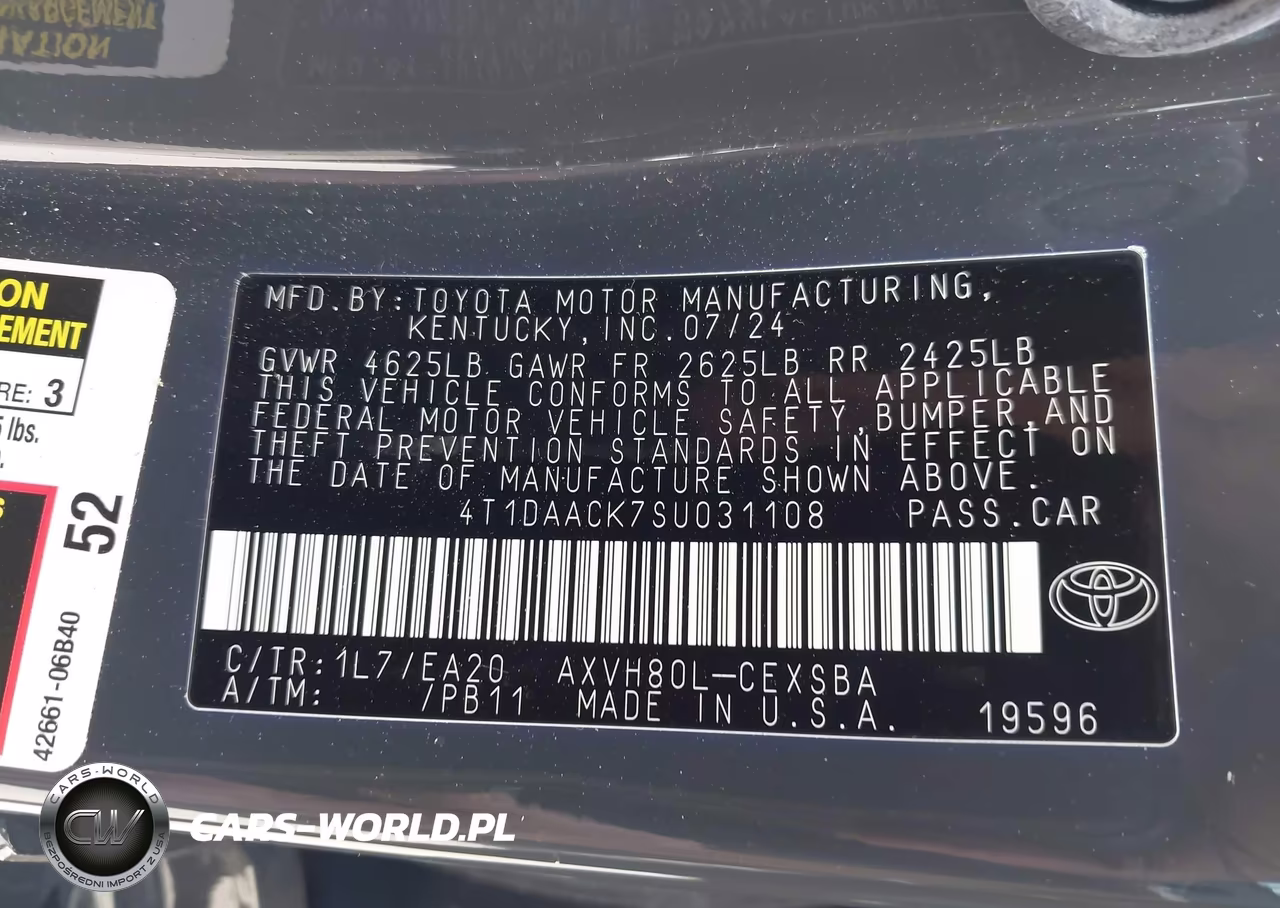 2025 Toyota Camry Se VIN:4T1DAACK7SU031108 - 9