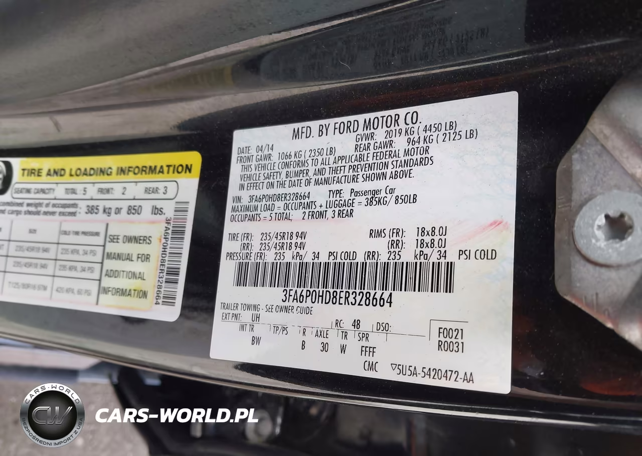 2014 Ford Fusion Se VIN:3FA6P0HD8ER328664 - 9
