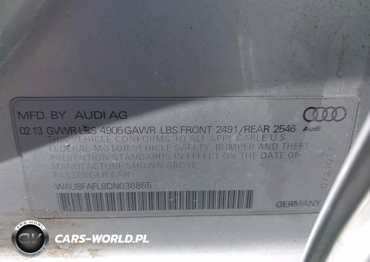 2013 Audi A4 2.0T Premium VIN:WAUBFAFL8DN038855 - 9