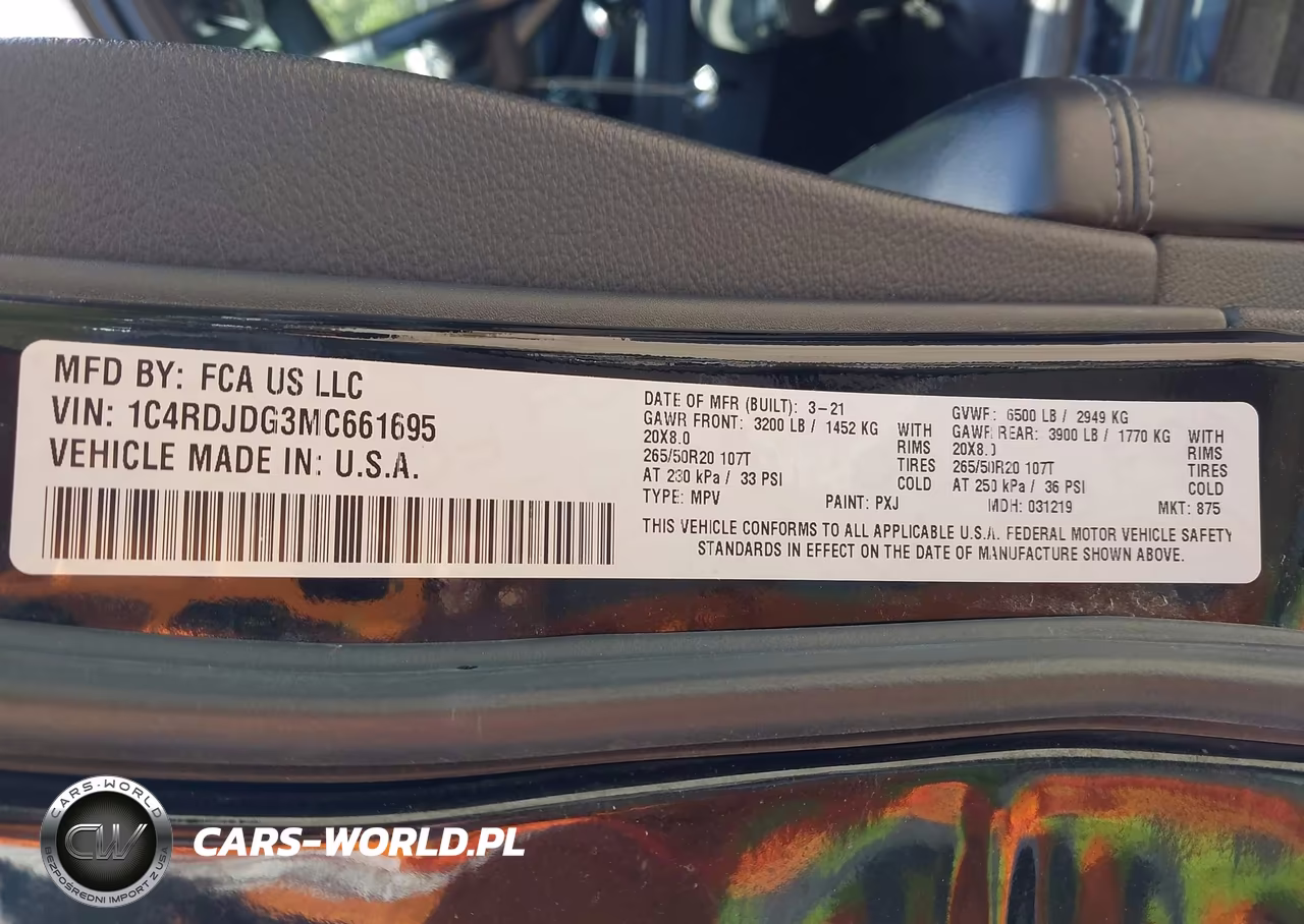 2021 Dodge Durango Gt Plus Awd VIN:1C4RDJDG3MC661695 - 9