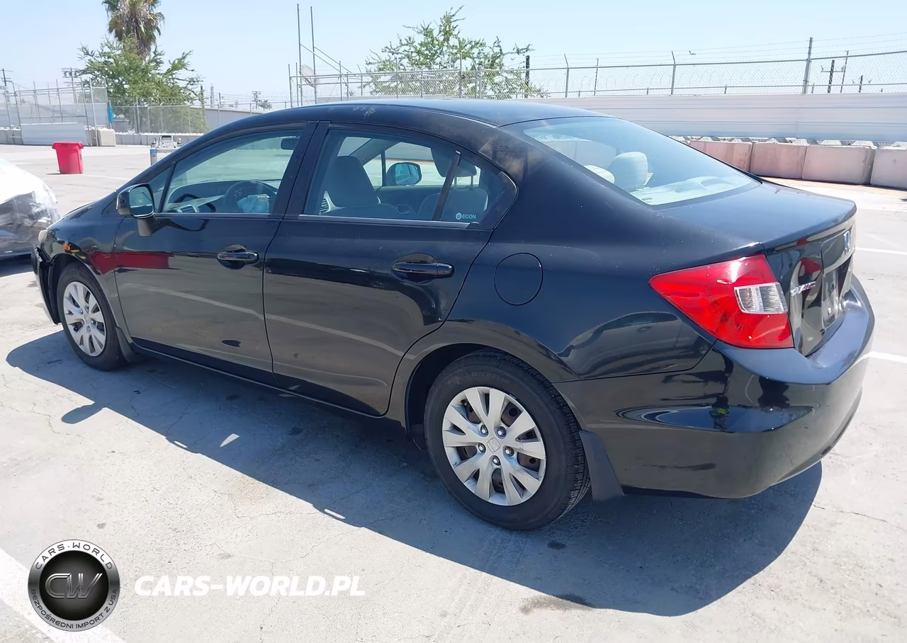 2012 Honda Civic Lx VIN:19XFB2F56CE311933 - 3