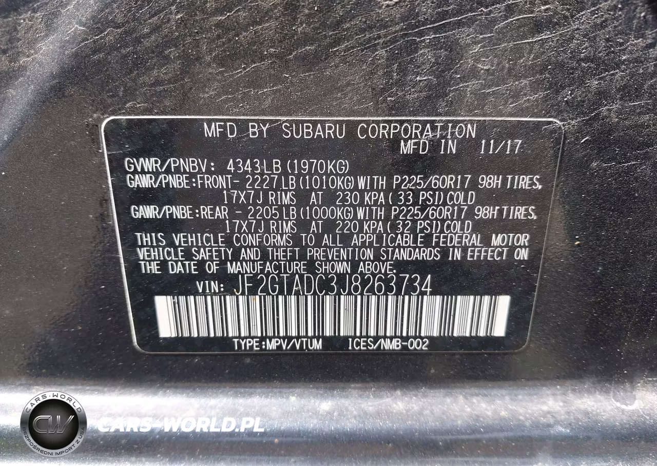 2018 Subaru Crosstrek 2.0I Premium VIN:JF2GTADC3J8263734 - 9