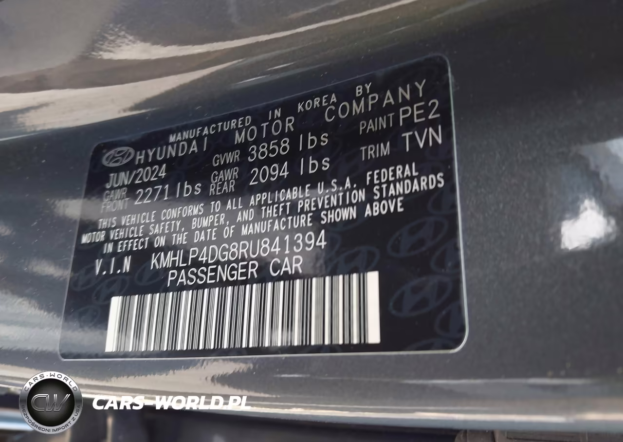 2024 Hyundai Elantra Limited VIN:KMHLP4DG8RU841394 - 9