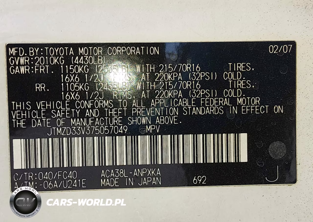 2007 Toyota Rav4 VIN:JTMZD33V375057049 - 9