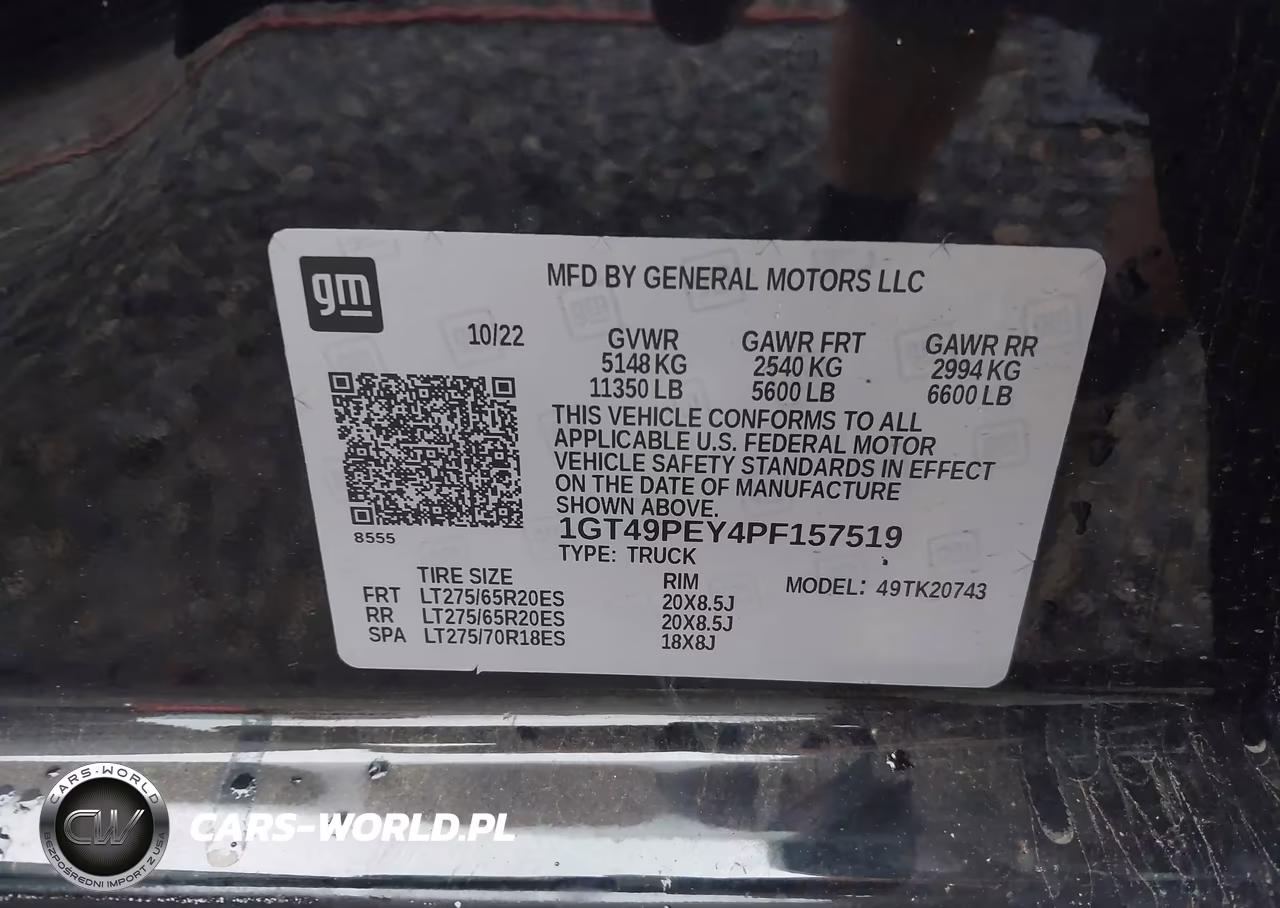 2023 GMC Sierra 2500Hd 4Wd Standard Bed At4 VIN:1GT49PEY4PF157519 - 9