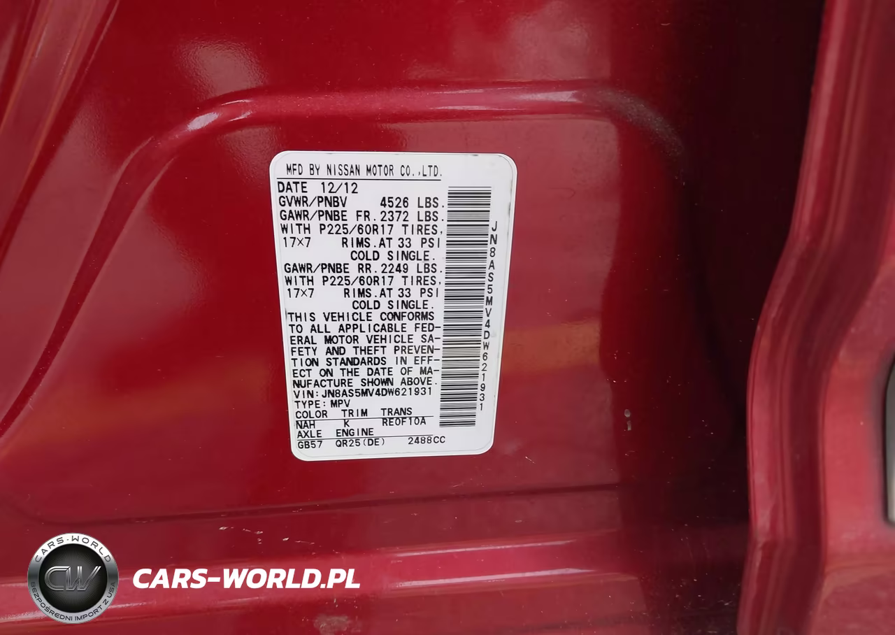 2013 Nissan Rogue Sv VIN:JN8AS5MV4DW621931 - 9