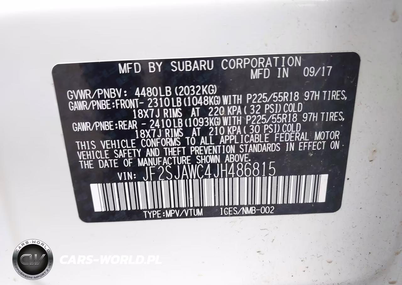 2018 Subaru Forester 2.5I Touring VIN:JF2SJAWC4JH486815 - 9