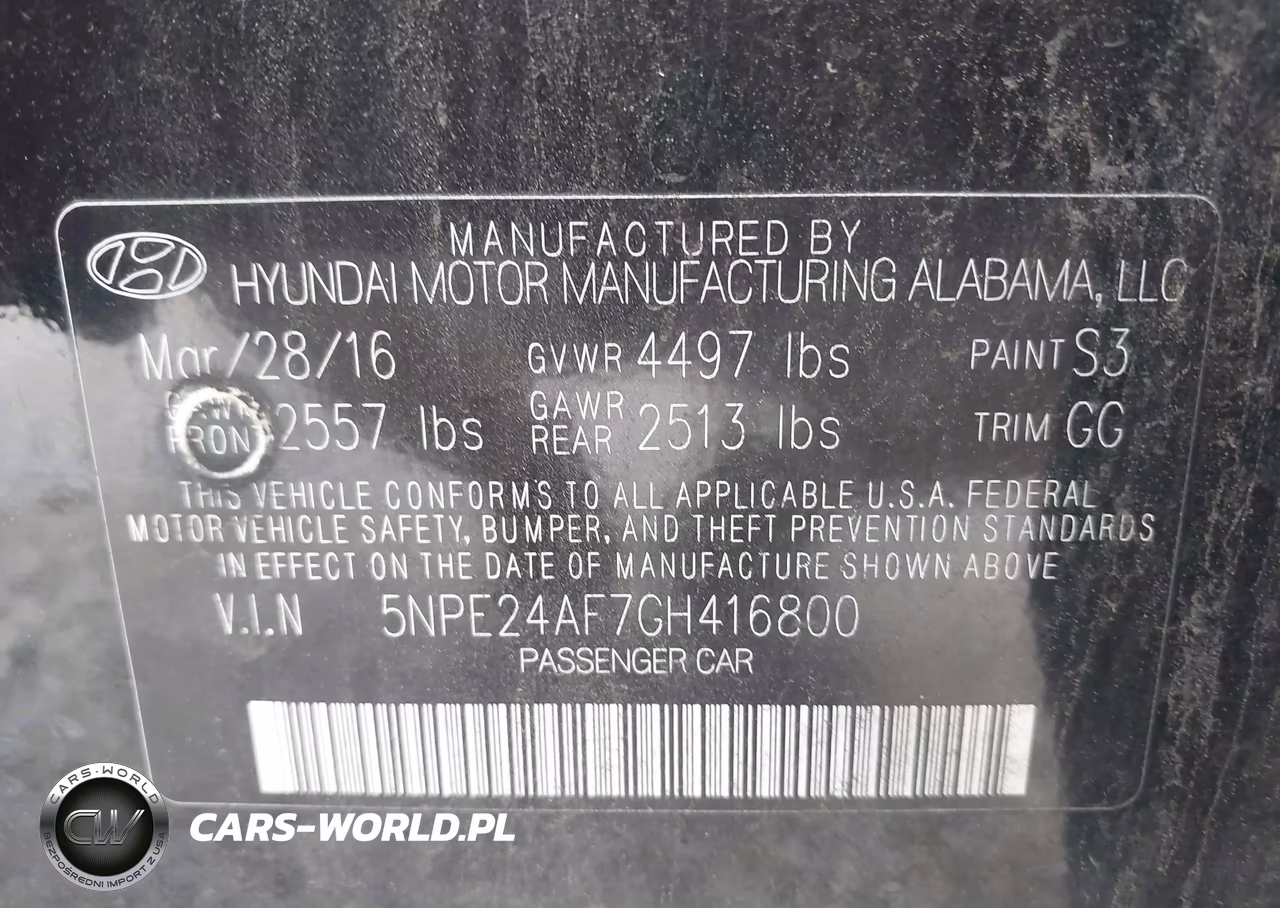 2016 Hyundai Sonata VIN:5NPE24AF7GH416800 - 9