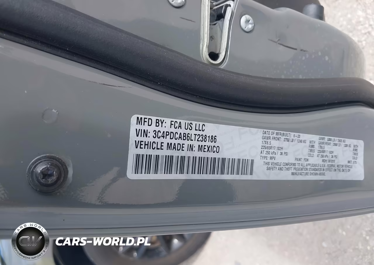 2020 Dodge Journey Se Value VIN:3C4PDCAB6LT238186 - 9